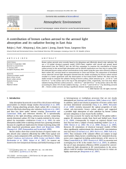 A contribution of brown carbon aerosol to the aerosol light
