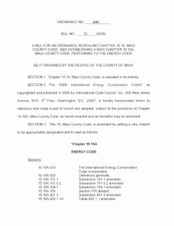 a bill for an ordinance repealing chapter 16.16, maui county code