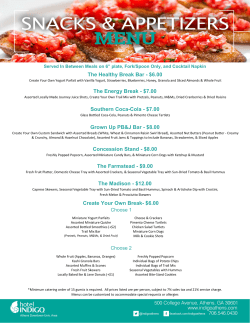 The Healthy Break Bar - $6.00 The Energy Break