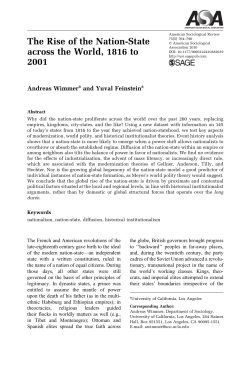 The Rise of the Nation-State across the World