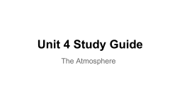 Atmosphere Unit Study Guide