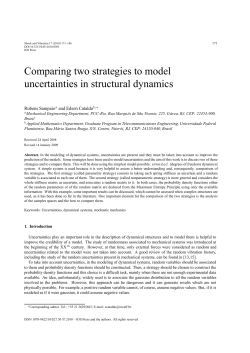 Comparing two strategies to model uncertainties in