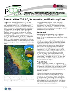 Zama Acid Gas EOR, CO2 Sequestration, and Monitoring Project