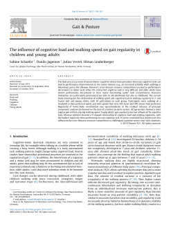 The influence of cognitive load and walking speed on gait regularity