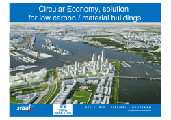 Circular Economy, solution for low carbon