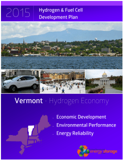 2015 Hydrogen and Fuel Cell Development Plan (Vermont)