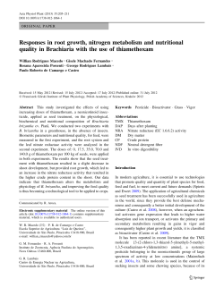 Responses in root growth, nitrogen metabolism and nutritional
