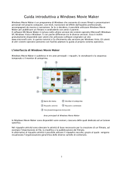 Guida introduttiva a Windows Movie Maker
