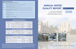 annual water quality report
