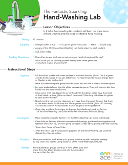 Hand-Washing Lab - Alliance for Consumer Education