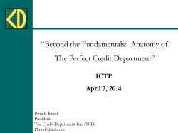 A Perfect Credit Department