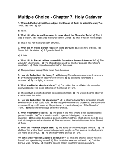 Multiple Choice - Chapter 7, Holy Cadaver - School-One
