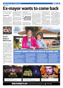 Ex-mayor wants to come back