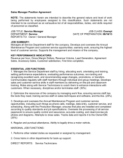 Service Manager - HVAC Coaching Corner