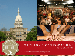 Slide 1 - Michigan Osteopathic Association