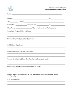 The First Tee of San Joaquin