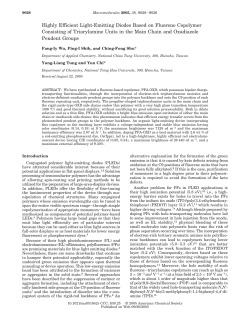 Highly Efficient Light-Emitting Diodes Based on Fluorene Copolymer
