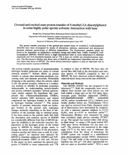 Ground and excited state proton transfer of 4-methyl- 2,6