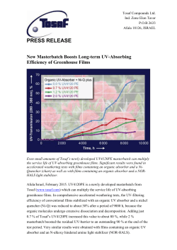 Tosaf to Increase Production Capacity to 90kT/y by end 2004