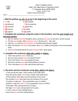 grade 6 english revision