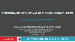 determinants of survival of the high-growth firms