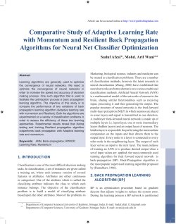 Comparative Study of Adaptive Learning Rate with Momentum and