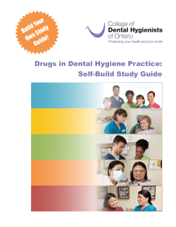 Self-Build Study Guide - The College of Dental Hygienists of Ontario