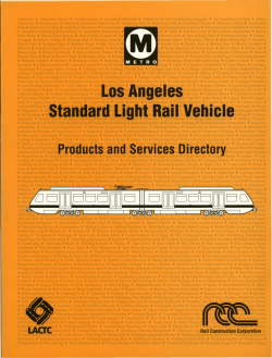 los angeles standard light rail vehicle products and services directory.