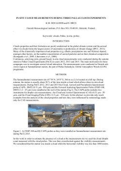 IN-SITU CLOUD MEASUREMENTS DURING THREE PALLAS