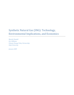 Synthetic Natural Gas - the Nicholas Institute for Environmental