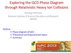 Exploring the QCD phase diagram