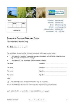 Environment B&middot;O&middot;P Report - Bay of Plenty Regional Council