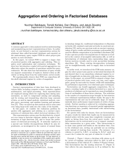 Aggregation and Ordering in Factorised Databases