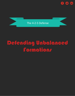 Defending Unbalanced Formations