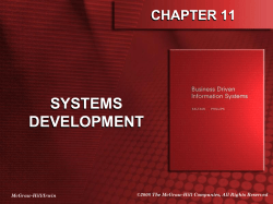 (SDLC) Systems development life cycle