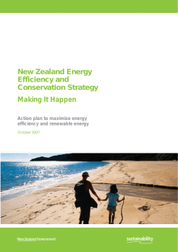 Making It Happen New Zealand Energy Efficiency and Conservation