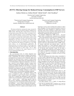 JETTY: Filtering Snoops for Reduced Energy Consumption in SMP