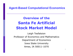 Santa Fe Artificial Stock Market Model