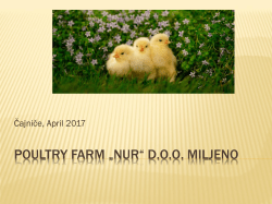Poultry farm *NUR* doo Miljeno