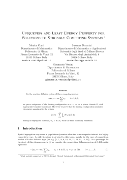 Uniqueness and Least Energy Property for Solutions to Strongly