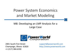 Power System Economics and Market Modeling