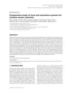 Comparative study of trust and reputation systems for