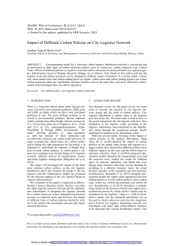 Impact of Different Carbon Policies on City Logistics Network
