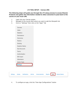 Canvas LTI Tool Setup for Sherpath