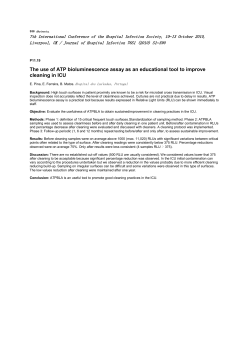 The use of ATP bioluminescence assay as an educational