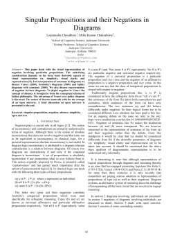 Singular Propositions and their Negations in Diagrams