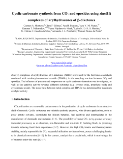 Cyclic carbonate synthesis from CO2 and epoxides using zinc(II