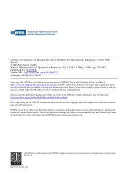 Global Convergence of Damped Newton`s Method for Nonsmooth