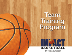 Impact Basketball - Team Training Program