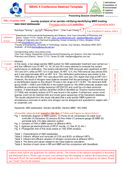 Ammonia-oxidizing bacteria in a membrane bioreactor system with
